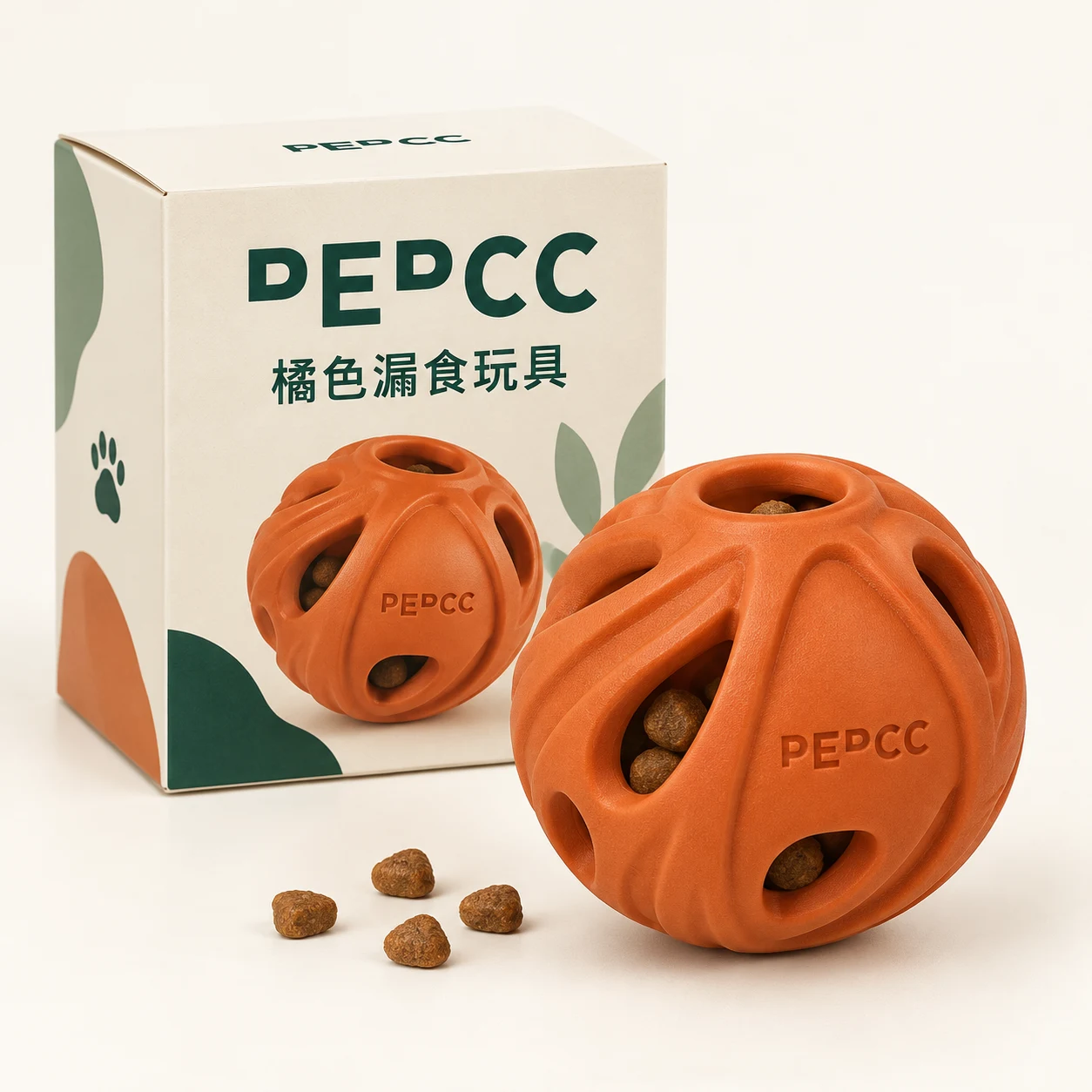 Orange puzzle toy | 橘色漏食玩具